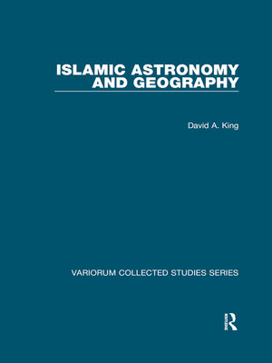 cover image of Islamic Astronomy and Geography